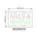 NAILS WAXING LED SIGN HSO1387