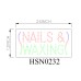 NAILS WAXING LED SIGN HSN0005