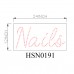 NAILS BUSINESS LED SIGN HSN0535