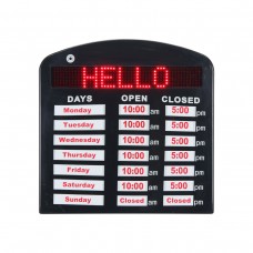 High Resolution LED Programmable Scrolling Message Sign with Remote Control for Business Shop Store Window 18 x 18 inches