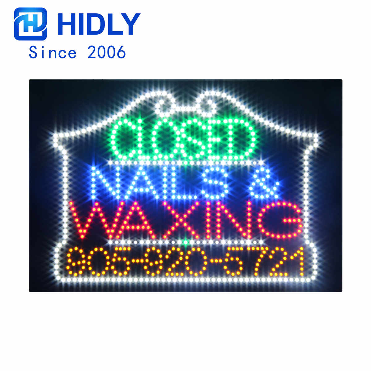 nails waxing large sign