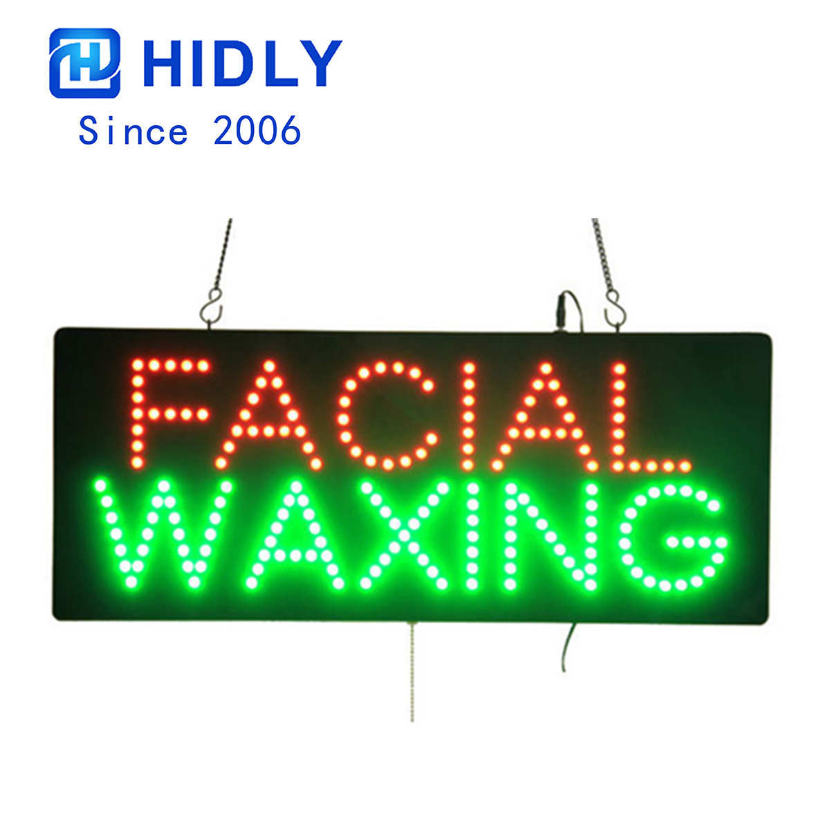 facial waxing window sign