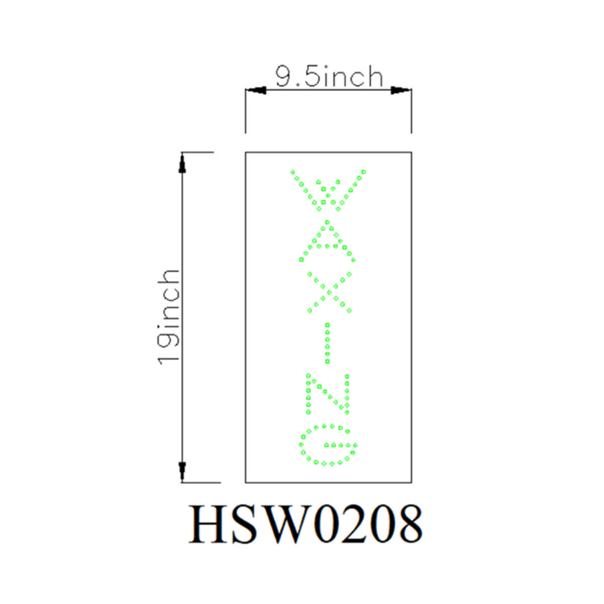 animated waxing led sign