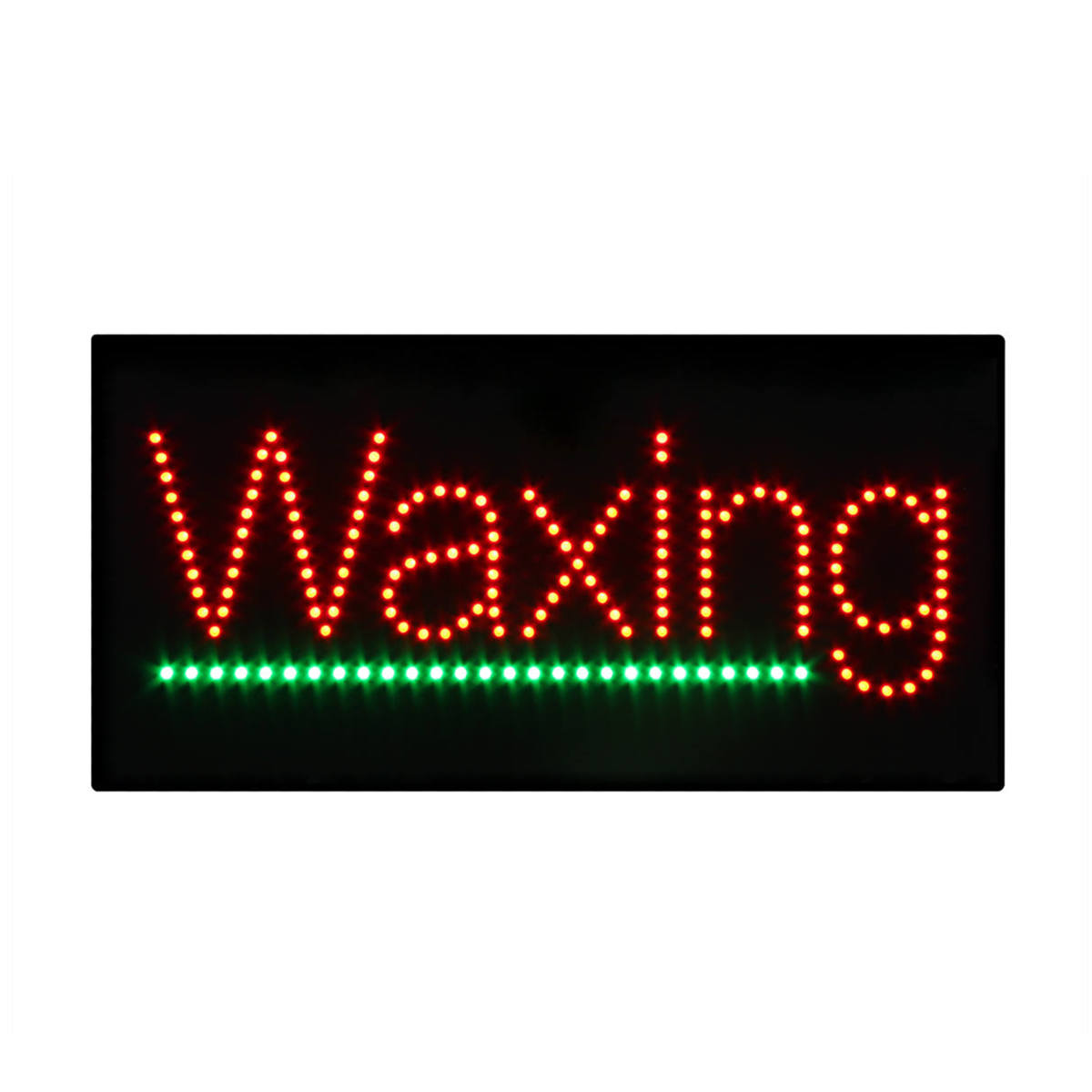 animated waxing led sign