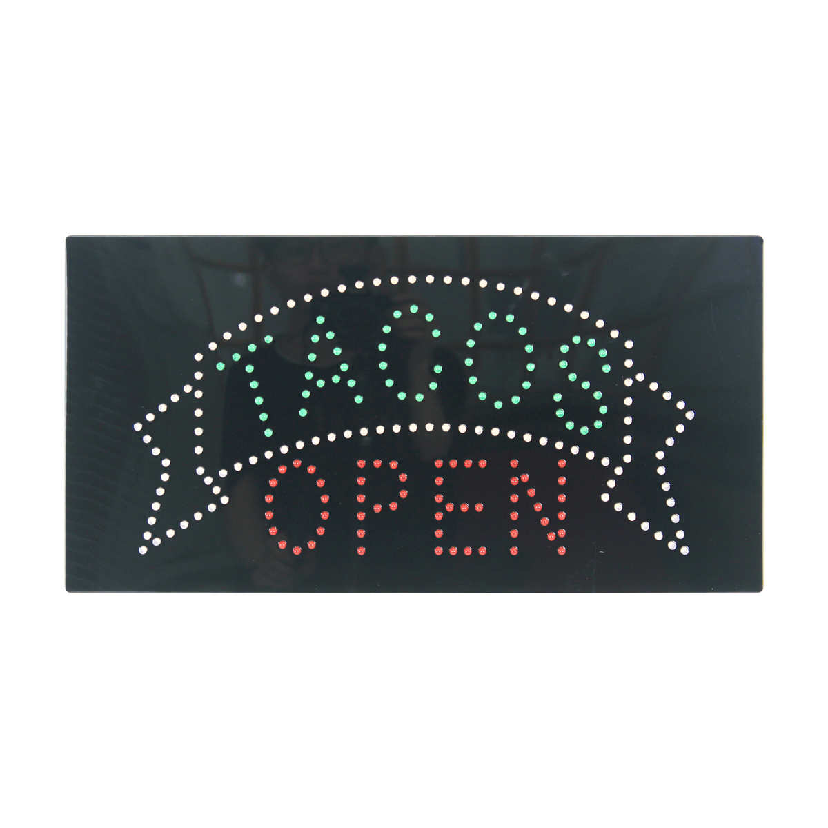 led tacos open sign