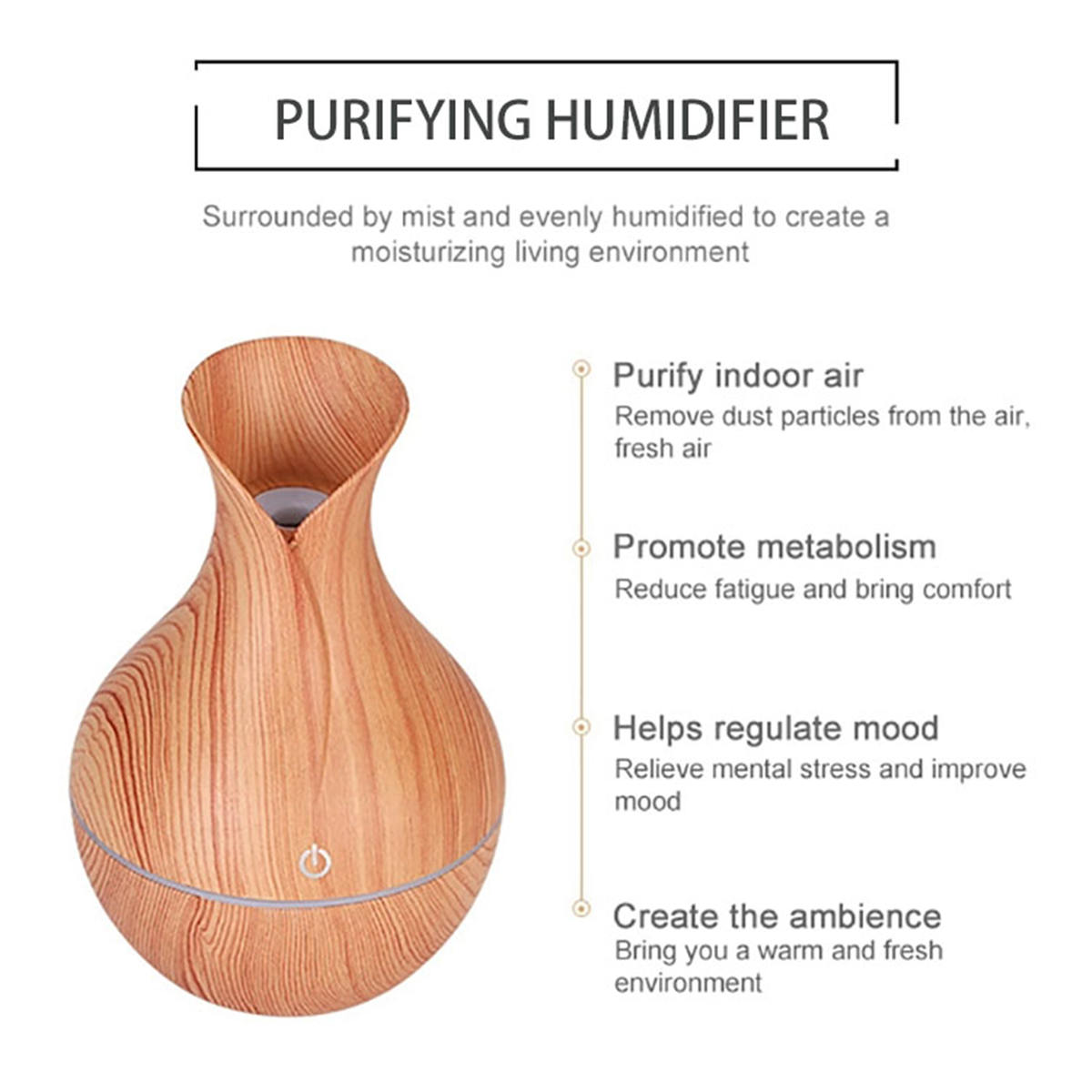 wooden mini humidifier