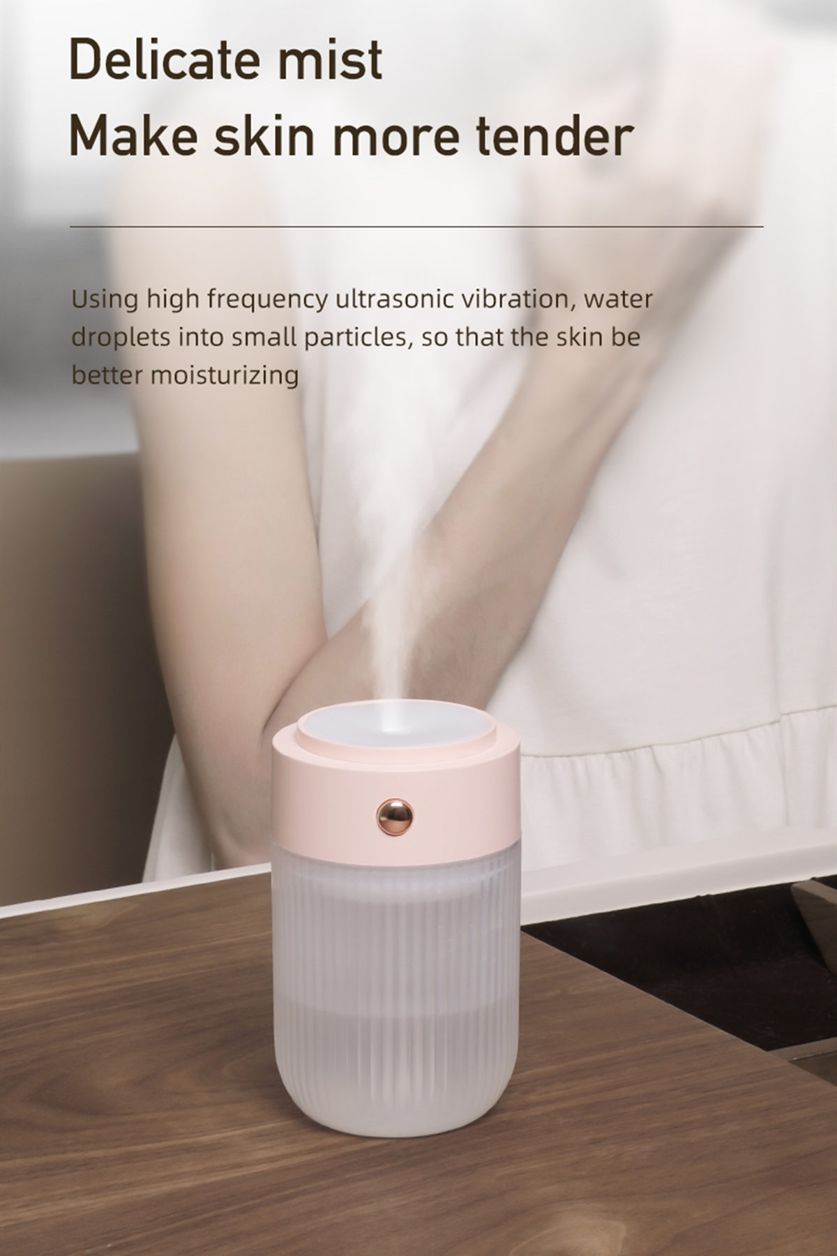 desktop humidifier with led light