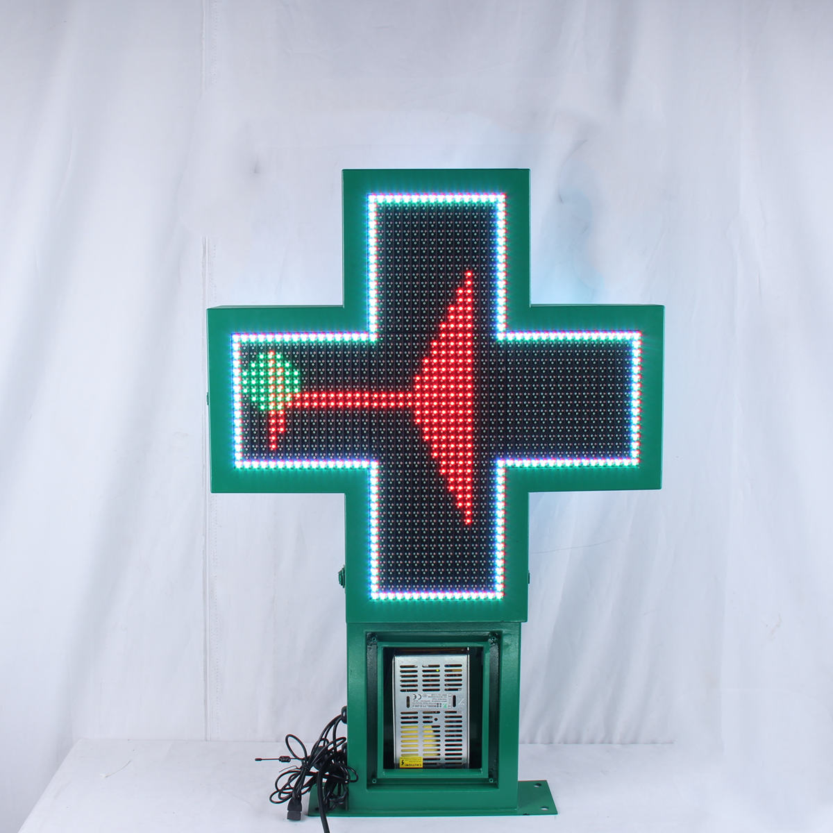 led pharmacy cross display