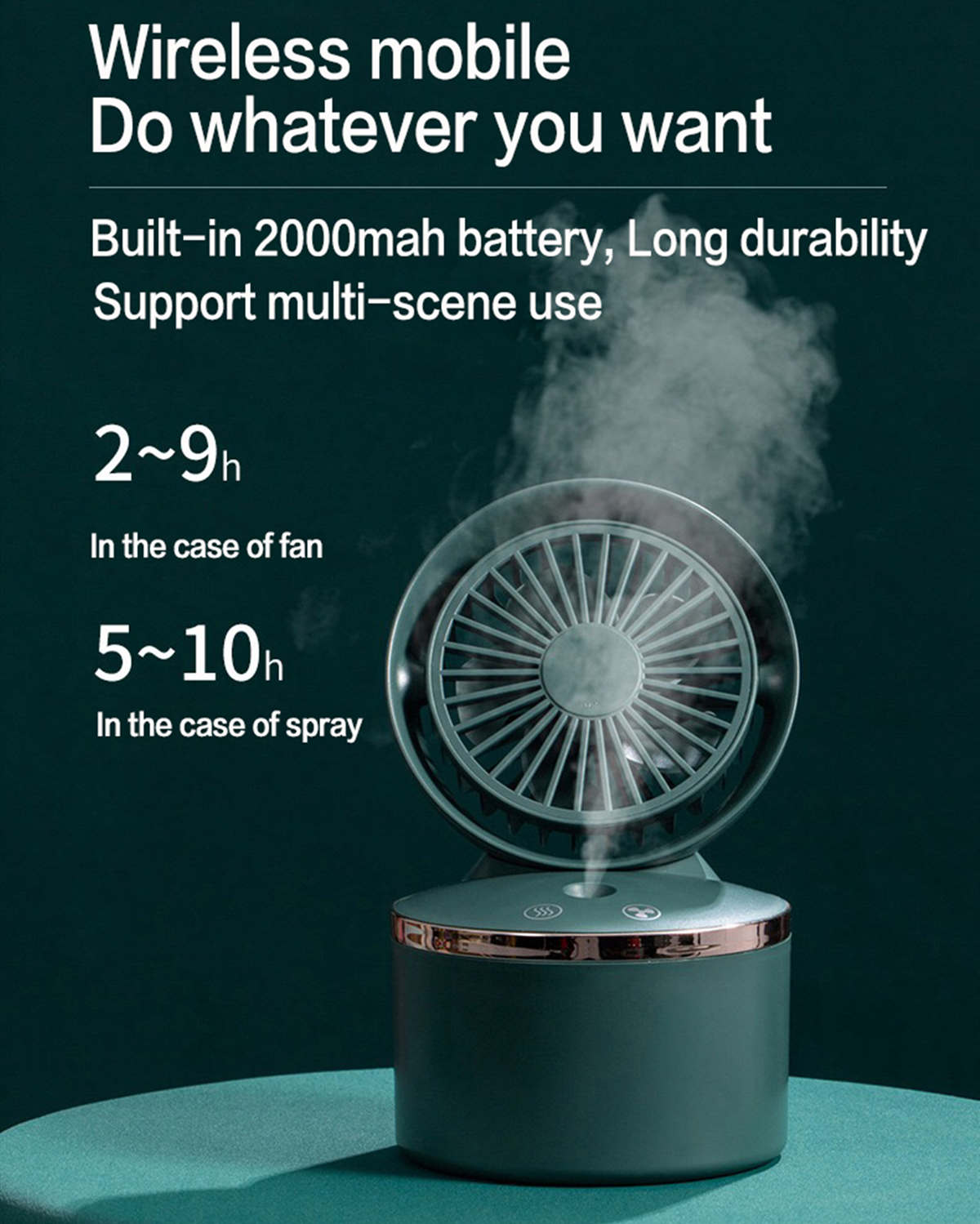 table humidifier mini fan