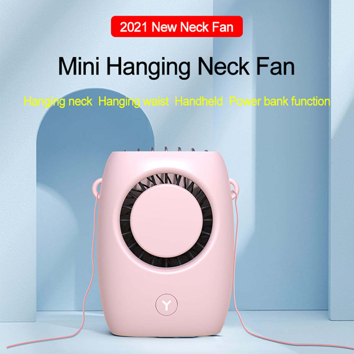 hanging neck mini fan